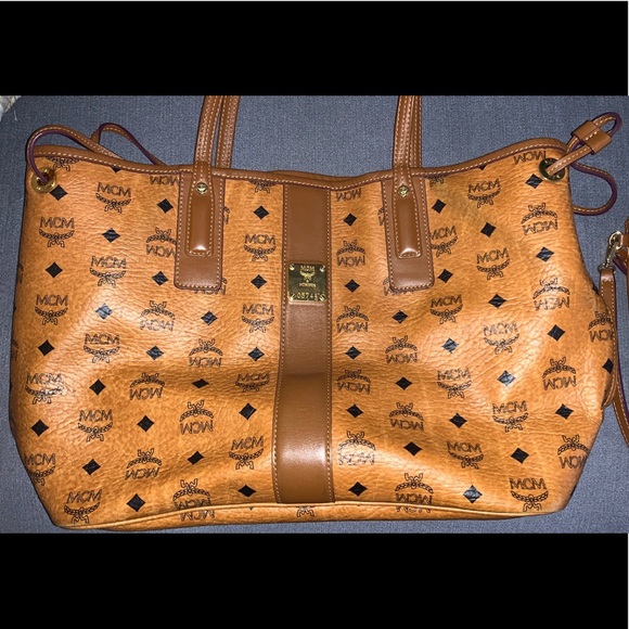 MCM Handbags - MCM Tote Bag & Pouch - TAN